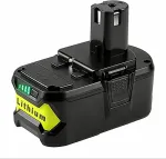 Ryobi Power Tool Battery RB18L60, 18V, 6Ah, Li-ion