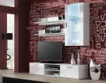 Cama MEBLE Cama hanging display cabinet SOHO white/white gloss
