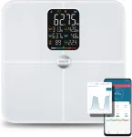 SALENTE BodyFit, smart personal diagnostic fitness scale, Bluetooth, white