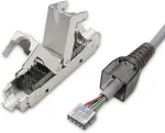 Qoltec RJ45 toolless STP plug CAT6, JACK PIN