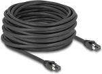 DELOCK RJ45 Netzwerkkabel Cat.8.1 S/FTP 15 m bis 40 Gbps schwarz