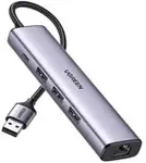 Ugreen 60554 laptop dock/port replicator Wired USB 3.2 Gen 1 (3.1 Gen 1) Type-C Grey