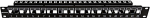 SCHRACK 19" patch panel AMPARO for 24 keystone SFA/SFB unequipped, 1U