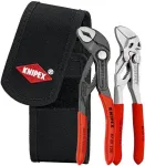 KNIPEX mini pliers set, in tool belt bag, pliers set (red/black, 2 pieces)