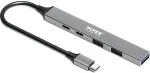 PORT CONNECT Port Designs 900163 interface hub USB Type-C 5000 Mbit/s Silver