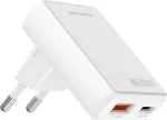 4SMARTS Charger FlatPlug Duos 20W GaN USB-C + USB-A