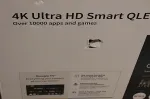 Teler SHARP SALE OUT. 50HP6265E 50" (126cm) QLED 4K Ultra HD Google TV, Dolby Vision, Dolby Atmos, Central Stand | Sharp 50HP6265E | 50 | Smart TV | Google TV | UHD | Black | DAMAGED PACKAGING