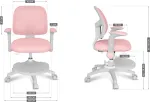 MARK ADLER Junior 5.0 Pink swivel chair