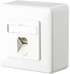 MetzConnect METZ CONNECT Anschlussdose ISO/IEC Cat.6A E-DAT 1 Port AP reinwei