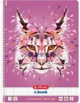 Herlitz spiraalkaustik, A4/80 ruuduline Wild Animals / Ilves
