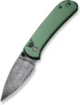 No name Knife CIVIVI Qubit Damascus Aluminum Green