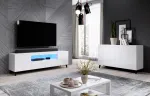 Cama MEBLE Cama sideboard 2D REJA valge gloss/valge gloss