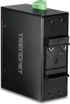 TRENDnet TI-PGLC80 8-Port Gigabit PoE+ Industrial DIN-Rail Mini Switch