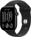 APPLE Watch Series 12 GPS + Cellular 46mm Black Aluminium Case with Black Sport Band - M/L