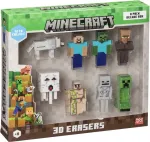 P.M.I. Kids World MINECRAFT 3D ERASERS - 8 PACK DELUXE BOX VER.A