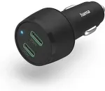 HAMA 00201632 Ladeger&auml;t f&uuml;r Mobilger&auml;te Kopfh&ouml;rer - Powerbank - Smartphone - Tablet Schwarz Zigarettenanz&uuml;nder Schnellladung Auto (00201632)
