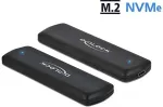 DLC Externes Geh&auml;use f&uuml;r M.2 NVMe PCIe SSD mit USB Type-C&trade; Buchse - werkzeugfrei