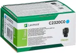 Tooner LEXMARK RETURNTONER CARTRIDGE CYN 1KPGS F.C23X/24X/25X/MC23X/24X/25X/26X