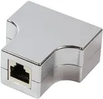 Logilink Modular Coupler RJ45 to 2 x RJ45, F/F, metalized