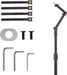 Maclean Metal Microphone Stand, Height Adjustable 626-1694 mm, 1kg max, MC-337