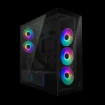 Korpus Arctic Xtender VG (Mirror Black) Premium E-ATX PC Case with Vertical GPU Mounting