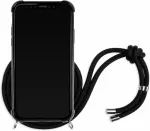 Lookabe Necklace Snake Edition iPhone Xr silver black loo024