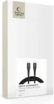 Tech-Protect USB-kaabel USB-C otsik <-> USB-C otsik, 2m, PD 100W / QC3.0, must, vastupidav,