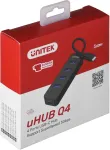 UNITEK HUB USB-C 4XUSB-A 3.1, ACTIVE, 10 WATT,H1117B