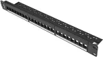 LANBERG PATCH PANEL BLANK 24 PORTS 1U FOR KEYSTONE MODULES BLACK