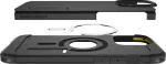 SPIGEN Kaitse&uuml;mbris Tough Armor AI (MagFit), Apple iPhone 16 Pro, must, tugijalaga, MagSafe,