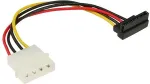 Inline Netzkabel intern 1x4pol/St. auf 1x15pol/SATA St. 0.15m nach unten abgewinkelt (29670W)