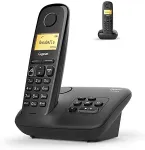 GIGASET A270A Duo Tr&aring;dl&oslash;s telefon Ingen nummervisning Sort