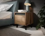 Cama MEBLE NORD bedside table 2 pcs. 40x38x45 cm oak wotan/anthracite