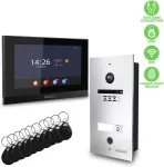 EVOLVEO DoorPhone ID-1, 2-wire video doorphone with RFID, fingerprint and ONVIF camera support