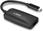 Lindy USB-C > DisplayPort 1.4 converter, adapter (black, 13cm)