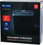 Blow document shredder