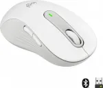 Hiir Logitech Signature M650 Pale Grey L (Linksh&auml;ndig) - Bluetooth, Logi Bolt, 4000 DPI, Unterst&uuml;tzt von Logi Options+