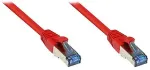 GoodConnections Patchkabel mit Rastnasenschutz, Cat. 6A, S/FTP, PiMF, halogenfrei, 500MHz, rot, 3m,