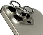 PANZERGLASS &reg; Hoops&reg; Titanium Camera Lens Protector Natural iPhone 15 Pro | 15 Pro Max