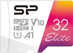 M&auml;lukaart Silicon Power Elite Colorful 32 GB MicroSDHC UHS-I Class 10 (SP032GBSTHBV1V20SP)