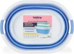Beldray LA034816CRNFPEU7 Collapsible Laundry Basket 28L White/Blue