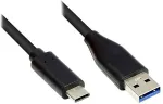 Alcasa Good Connections Anschlusskabel 0,5m USB 3.0 USB-C zu USB 3.0 A schwarz