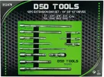 DSDTOOLS 12 TK. PIKENDUSTE KOMPLEKT - 1/4", 3/8", 1/2" DS1479
