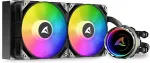 SHARKOON S80 RGB AIO 360mm Watercooling Set - 1150, 1151, 1155, 1156, 1366, 2011, 2011-3, AM2, AM2+, AM3, AM3+, FM1, FM2, AM4, 2066, TR4, sTRX4, 1200, 1700, AM5
