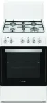 SIMFER | Cooker | 4403SERBB | Hob type Gas | Oven type Electric | White | Width 50 cm | Depth 55 cm | Electronic ignition | Energy efficiency class A | 48 L