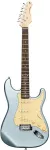 Stagg SES-30 IBM - gitara elektryczna SSS, Ice Blue Metallic, korpus z paulowni