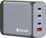 VERBATIM GNC-200 GaN Charger 200W with 2 x USB-C PD 100W / 1 x USB-C PD 65W / 1 x USB QC 3.0 (EU/UK/US)