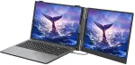 Monitor BlackView Portable SCM6 Single Screen 14inch 1920x1080 16:9 LCD 60Hz IPS 178 USB-C 3.1x3 for 13-17.3 inch laptops 332x207x15.6mm Grey Black