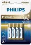 PHILIPS 1x4 Premium Alkaline AAA battery
