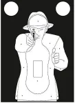 Rabarbar TS-9 silhouette shooting targets Frenchman - set of 50